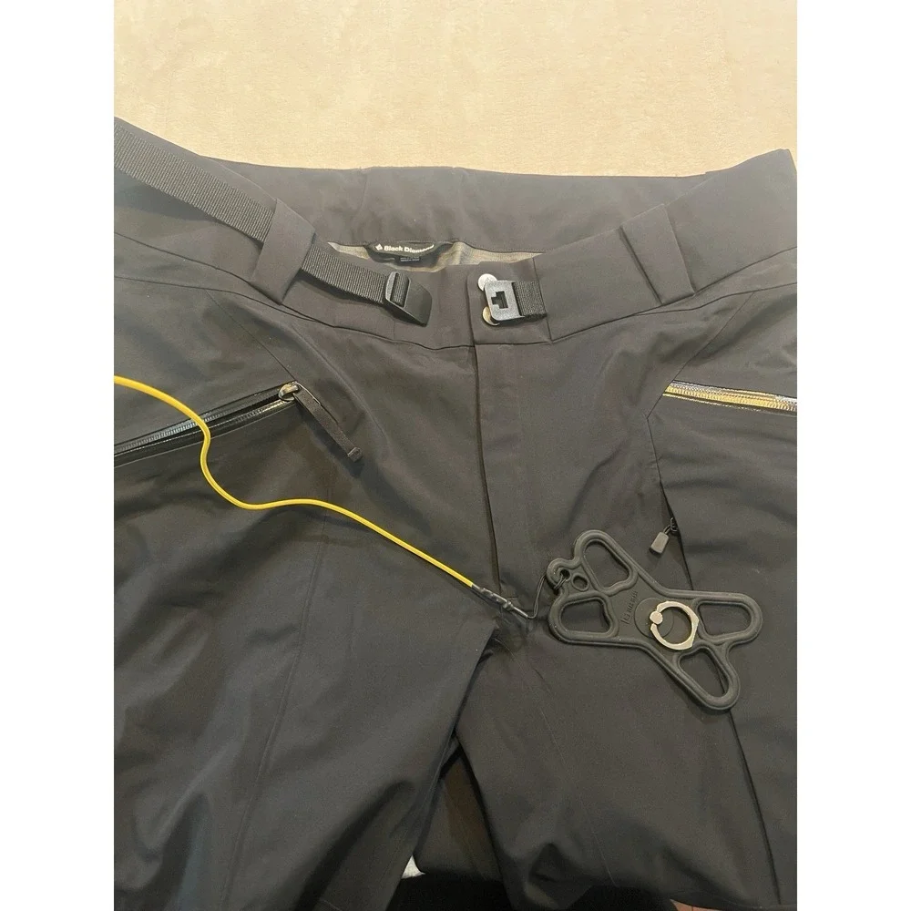Black Diamond Mission Ski Pants Mens XL GORE-TEX 3L Pieps Tech Black Snowboard